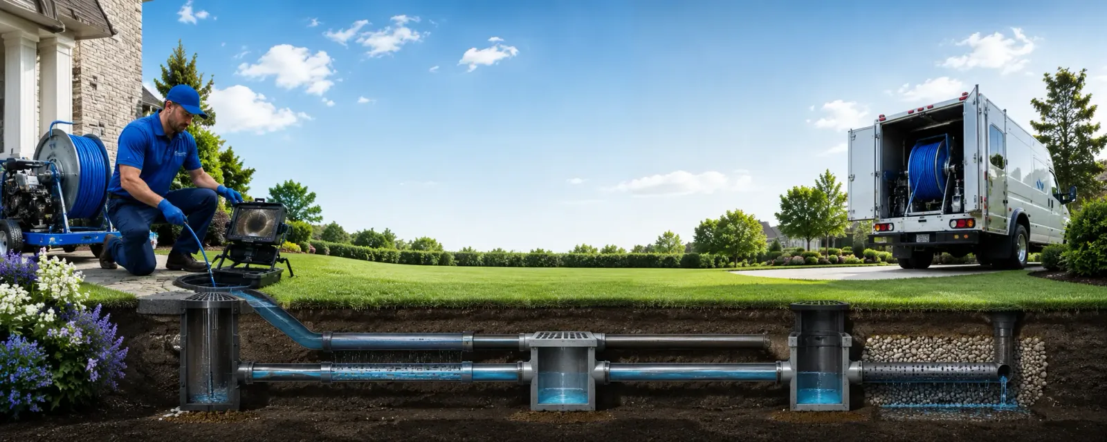 Outdoor drain cleaning information for Ogdensburg, WI